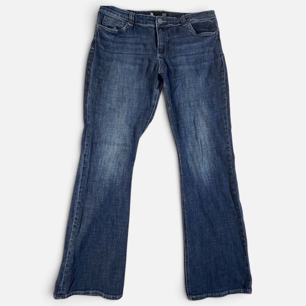 Kut from the Kloth Jeans Womens 16 Bootcut Stretch Denim Dark Wash 33" Inseam